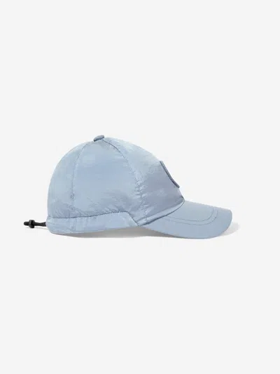 Stone Island Kids'  Boys Compass Logo Baseball Cap In Blue