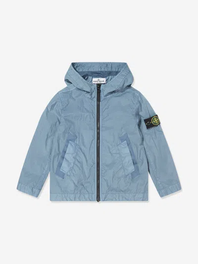 Stone Island Kids'  Boys Lightweight Ripstop Jacket In Blue