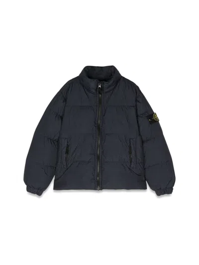 Stone Island Boys Mini Down Sports Jacket In Blue