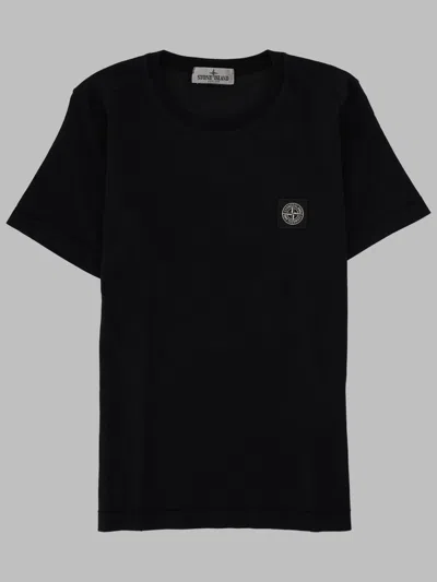 Stone Island Boys' Mini T-shirt With Logo In Black