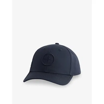 STONE ISLAND BRAND-PATCH CANVAS BASEBALL CAP 2-16