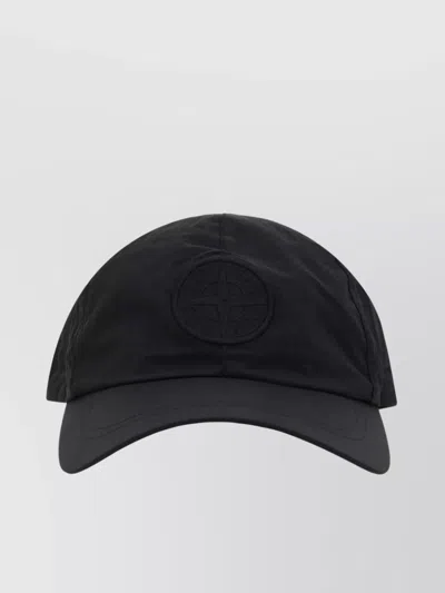 Stone Island Branded Curved Brim Baseball Cap