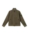 Stone Island Compass-patch Bomber Jacket In Military Green