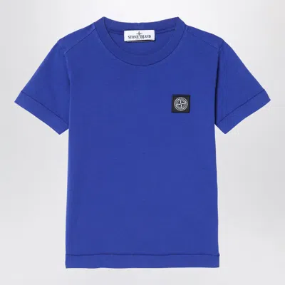 Stone Island Kids' Bright Blue Short-sleeved T-shirt