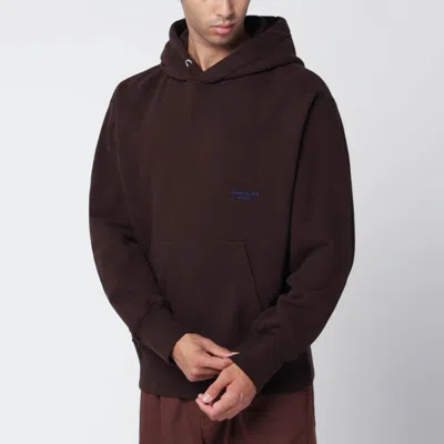 Stone Island Brown Cotton Hoodie
