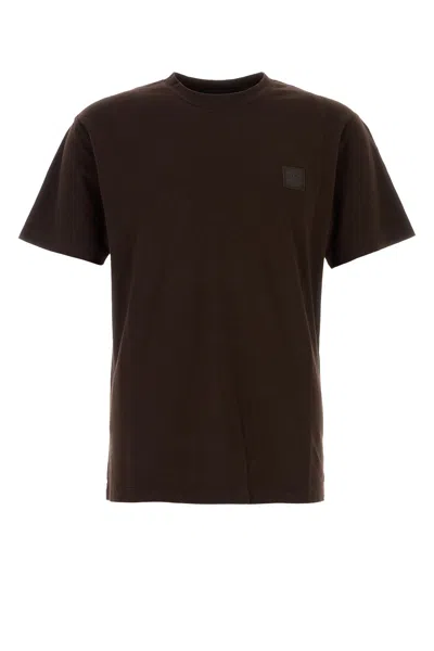 Stone Island Brown Cotton T-shirt