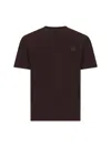 Stone Island Slim-fit T-shirtwith Compass Logo Patch In Brown