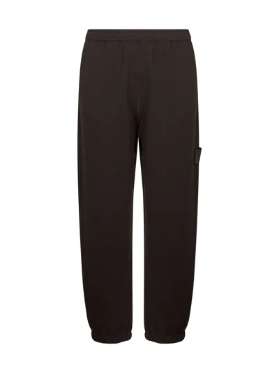 Stone Island Brown Fleece Ghost Piece Trousers