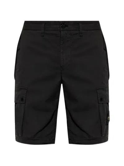 Stone Island S0a10 Cargo Shorts In Black