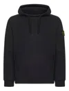 Stone Island Brushed Organic Cotton In Black