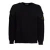 Stone Island 5100072 Lambswool Sweater In Black
