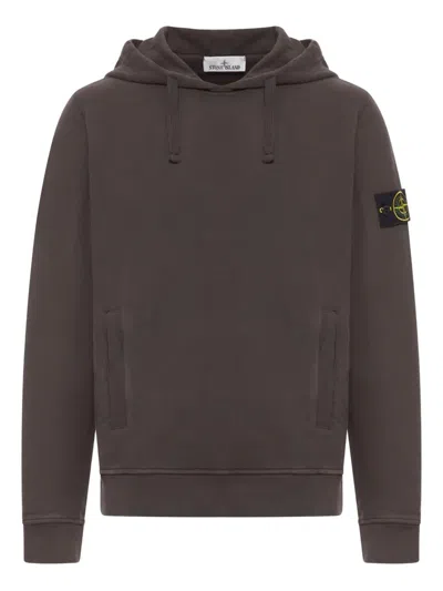STONE ISLAND BRUSHED ORGANIC COTTON FLEECE HOODIE
