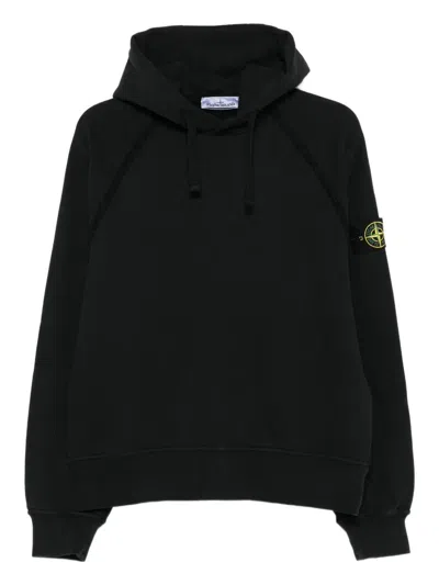 STONE ISLAND BRUSHED ORGANIC COTTON FLEECE OVERSIZED FIT HOODIE