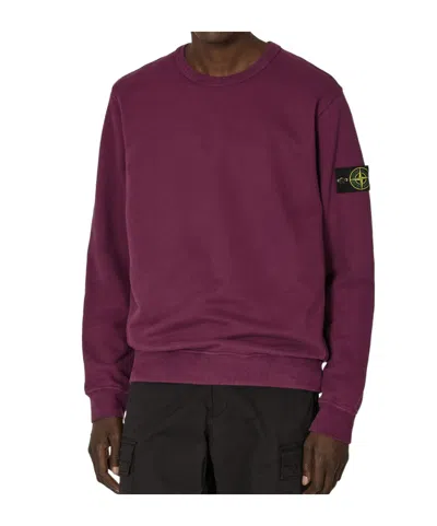STONE ISLAND BRUSHED ORGANIC-COTTON SWEATSHIRT