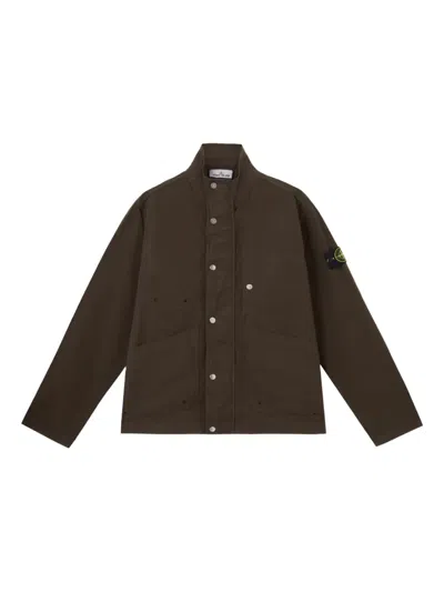 STONE ISLAND BUTTON-FASTENING JACKET