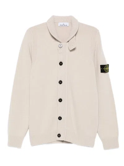 Stone Island Button-fastening Patch-pocket Cardigan In Neutral