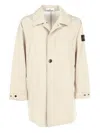 Stone Island Buttoned Coat In Neutral