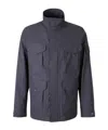 Stone Island Buttoned Flap-pocket Jacket In Blue