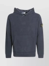 STONE ISLAND BUTTONED HOODIE AND POUCH POCKET