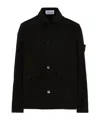 Stone Island Buttoned Jacket In Black