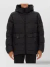 Stone Island Buttoned Pockets Hooded Quilted Jacket