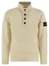 Stone Island Pullover Mit Kompass-patch In Natural