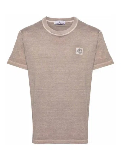Stone Island T-shirt With Logo In Neutral