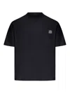 Stone Island Compass Patch Cotton Jersey T-shirt Clothing In Black