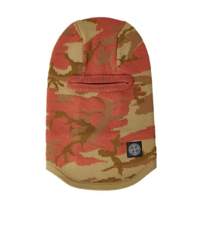 Stone Island Camouflage-intarsia Balaclava