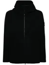 Stone Island Canvas Jacket In Black