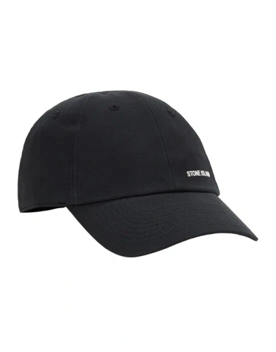 Stone Island Cap Black Cotton