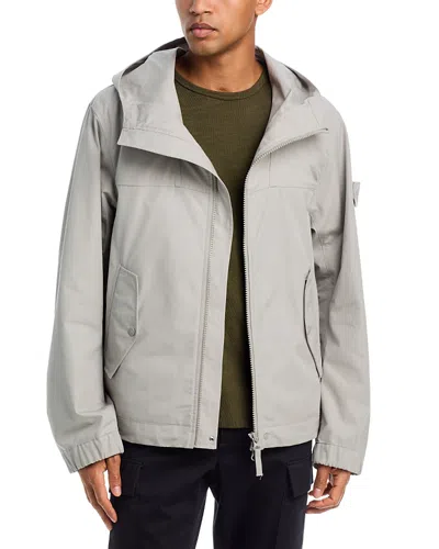 Stone Island Capospalla Ghost Hooded Jacket In Gray