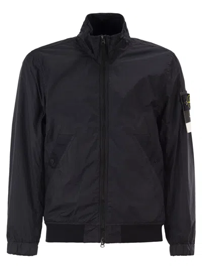 Stone Island Capospalla Navy Blue In Black