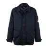 Stone Island Car Coat In David-tc In Blue