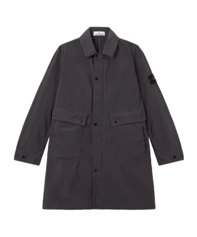 Stone Island Car Coat With Anti-drop In Gray