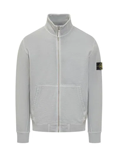 Stone Island Cardigan In Gray