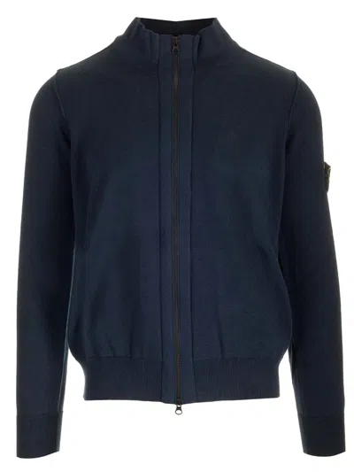 STONE ISLAND ZIPPED CARDIGAN