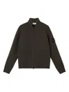 Stone Island Bomber-style Jumper With Zip Pockets In Brown