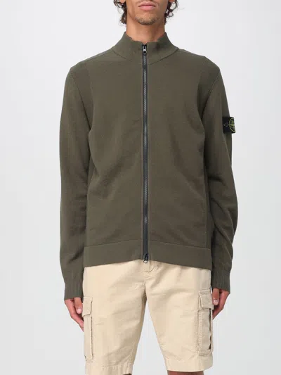 STONE ISLAND SWEATER STONE ISLAND MEN COLOR MILITARY,H22632055