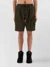 Stone Island Elastic Waistband Shorts With Back And Side Pockets