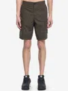 Stone Island Cargo Bermuda Shorts In Green
