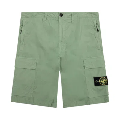 Pre-owned Stone Island Cargo Bermuda Shorts 'sage' | Green | Men's Size 31