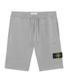Stone Island Cargo Bermuda Shorts With Pockets And Drawstring Waistband In Gray
