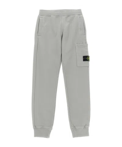 Stone Island Kids' Cargo Joggers In White