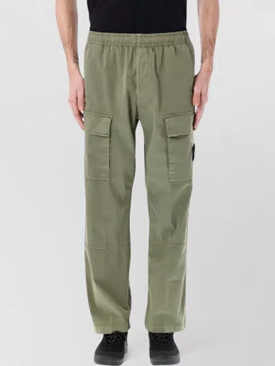 Stone Island Cargo Jogging Trousers Relaxed Fit Pockets In Green