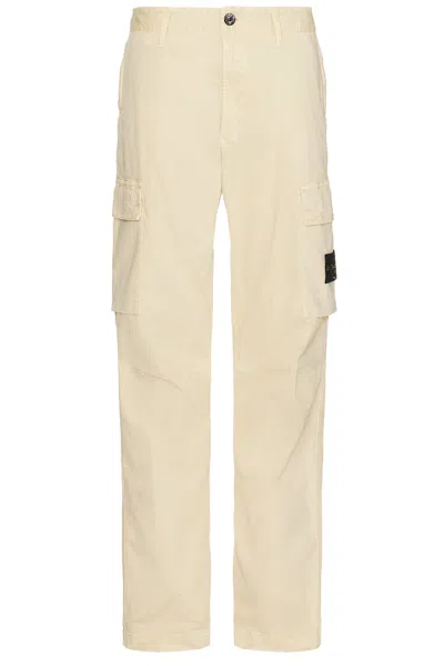 Stone Island Beige Relaxed-fit Cargo Pants In V0197 Plaster