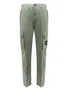 Stone Island Cargo Trouser With Iconic Logo Patch In Green