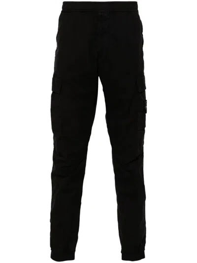 Stone Island Cargo Pants In Black