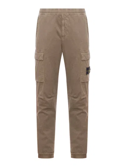 Stone Island Cargo Pants In Brown