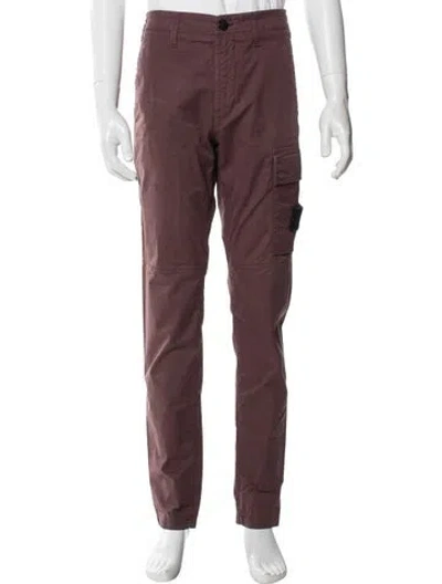 Pre-owned Stone Island Cargo Pants In Burgundy